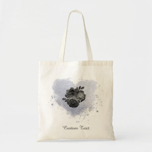 Tote Bag *~* Fleurs cardiaques Lilac Iridescente Personnali