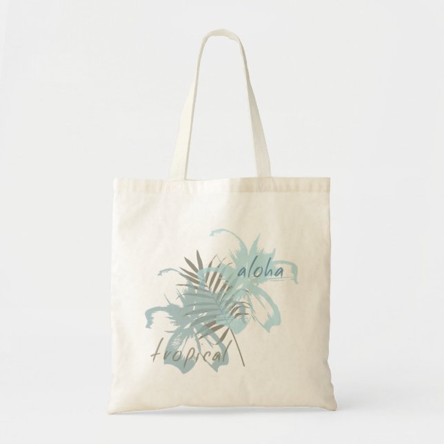 Tote Bag Fleurs d'Aloha tropicales (Devant)