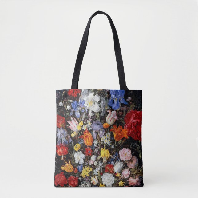 Tote Bag Fleurs dans le bateau en bois, Jan Brueghel l'Anci (Devant)