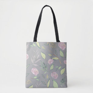 Tote Bag Fleurs d'aquarelle festive 2