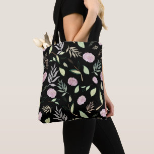 Tote Bag Fleurs d'aquarelle festive 7