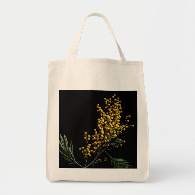 Tote Bag Fleurs de bataille d'argent (Devant)
