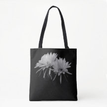 Fleurs de cactus noir et blanc
