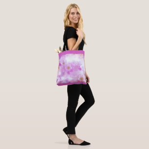 Tote Bag Fleurs de fleurs de cerisier rose