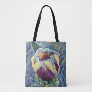 Tote Bag Fleurs de foi Psaume Tulip Fourre-tout