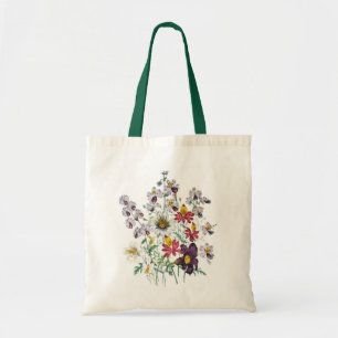 Tote Bag Fleurs de fringes et Fleurs de trompette de velour