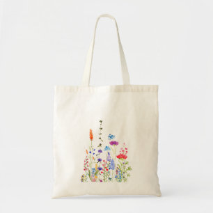 Tote Bag fleurs de gloire mauves du matin sur le mur