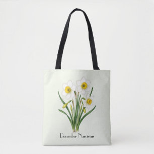 Tote Bag Fleurs de Narcisse de Décembre