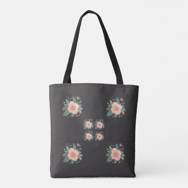 Tote Bag Fleurs de printemps (Dos)