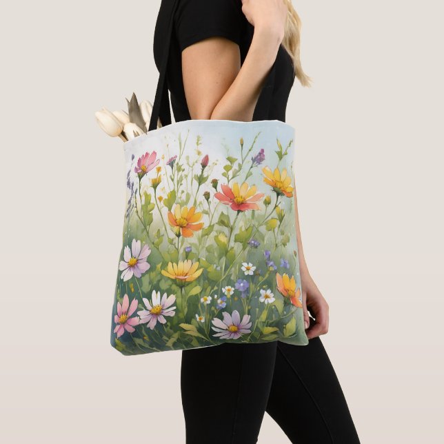 Tote Bag Fleurs de printemps (De près)