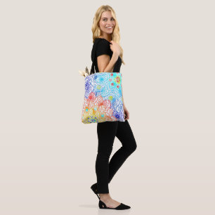 Tote Bag Fleurs de printemps colorées
