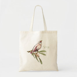 Tote Bag Fleurs de printemps. Les chutes de neige.