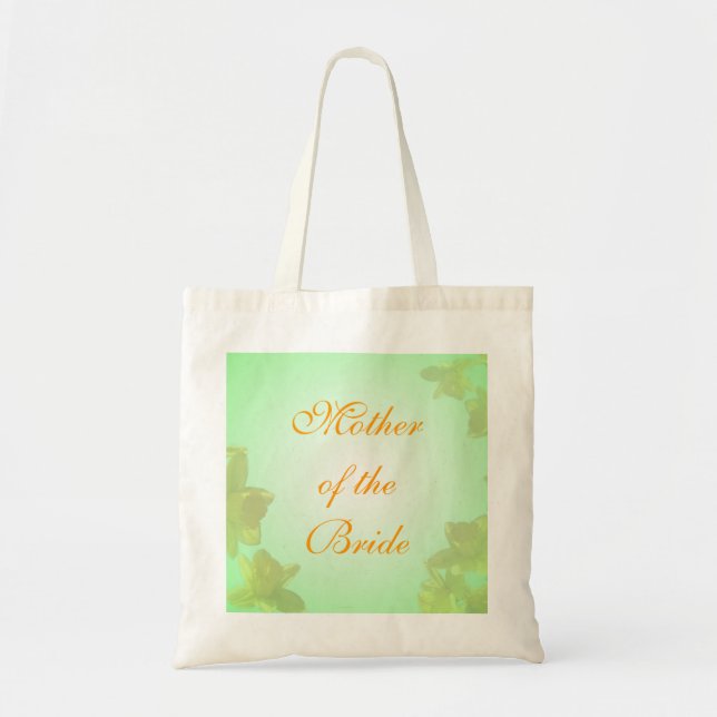 Tote Bag fleurs de tulipe jaune mère de la mariée (Devant)