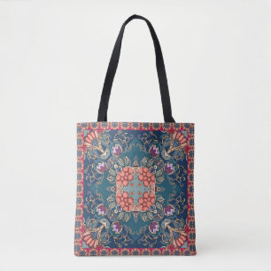 Tote Bag Fleurs de tulipe Lilac, cadre fleuri ornemental.