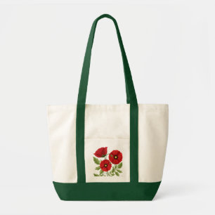 Tote Bag Fleurs d'été joyeuses floraison de pavot