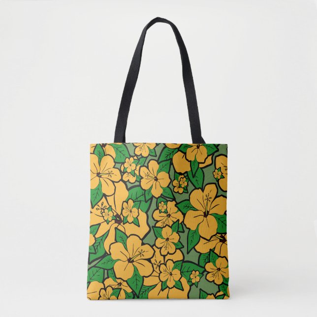 Tote Bag Fleurs d'Hibiscus #3 (Devant)