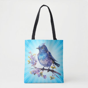 Tote Bag Fleurs d'oiseau de fée aquarelle Clipart-73611