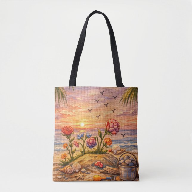 Tote Bag Fleurs du Rivage (Devant)