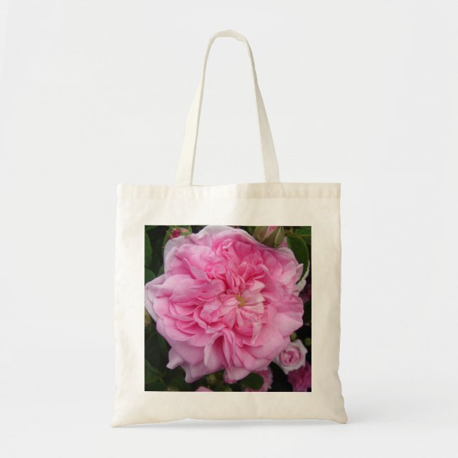Tote Bag Fleurs florales Vintages roses (Devant)
