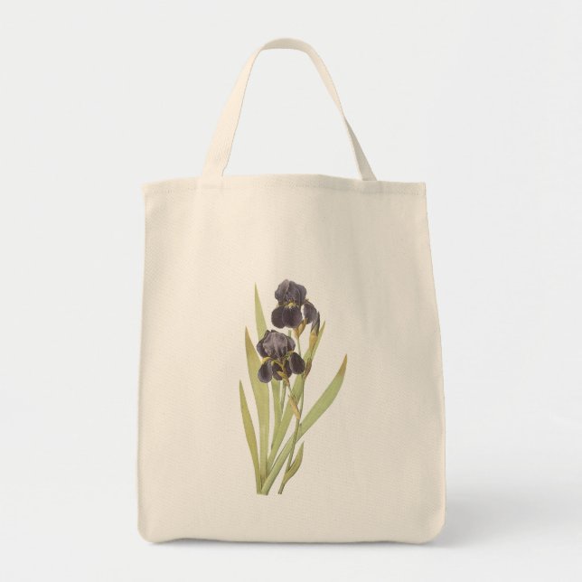 Tote Bag Fleurs Iris Violettes (Devant)