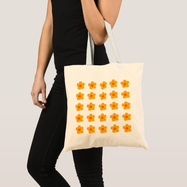 Tote Bag Fleurs jaunes d'automne (Devant (produit))
