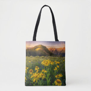 Tote Bag Fleurs   Mountain Meadow Crested Butte Colorado