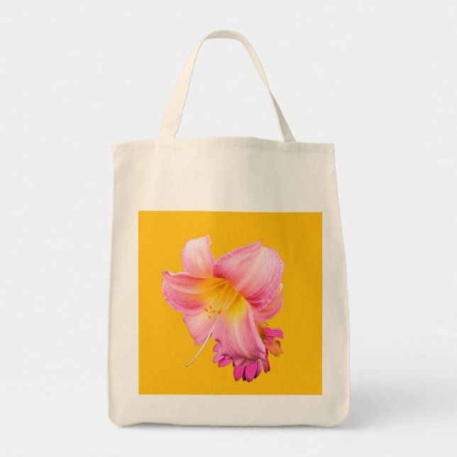 Tote Bag Fleurs roses (Devant)