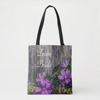 Tote Bag Fleurs rustiques De Pays Sur La Barne