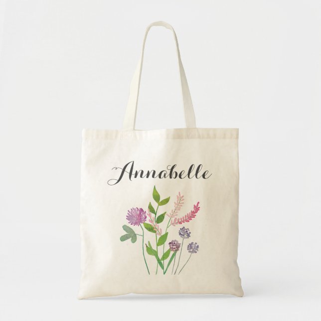 Tote Bag Fleurs sauvages (Devant)
