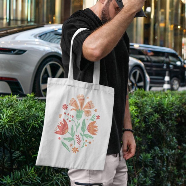 Tote Bag Fleurs sauvages floraux (Créateur téléchargé)