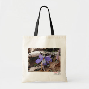 Tote Bag Fleurs sauvages oiseau-pied violet sources chaudes
