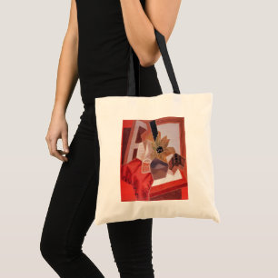 Tote Bag Fleurs sur une table par Juan Gris, Cubisme vintag