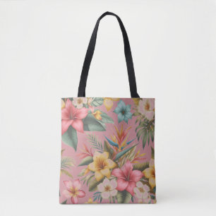 Tote Bag Fleurs tropicales Nature inspirée