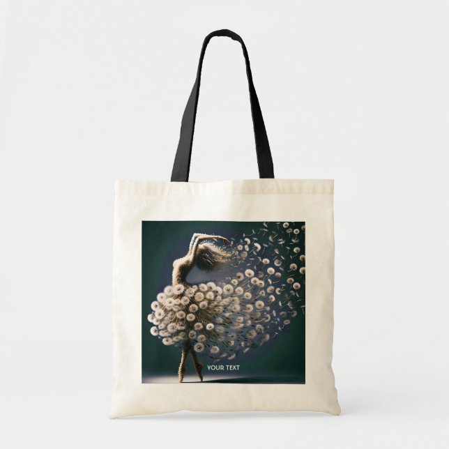 Tote Bag Fleurs volantes Imaginaire Danseuse mignonne (Devant)