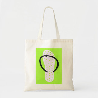 Tote Bag Flip Flop- Light Purple and Dots right