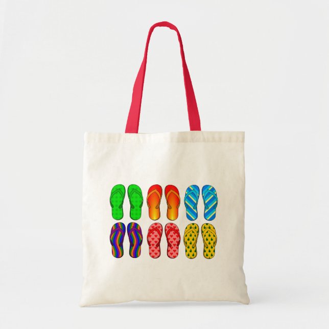 Tote Bag Flip Flops Summer Fourre-tout (Devant)