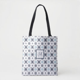 Tote Bag Flocon de neige monogramme