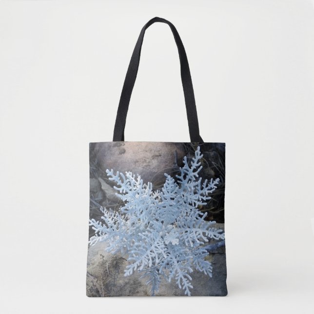 Tote Bag Flocon de neige vivant (Devant)