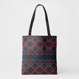 Tote Bag Flocons de Neige Bleus