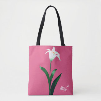 Tote Bag flor branca