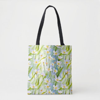 Tote Bag Floraison printanière, floral doux 