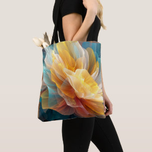 Tote Bag Floraison radieuse de pétales éthérés dans la lumi