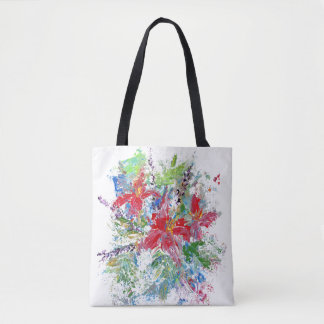 Tote Bag Floral Abstrait