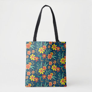 Tote Bag Floral Arrière - plan Belle conception-46566