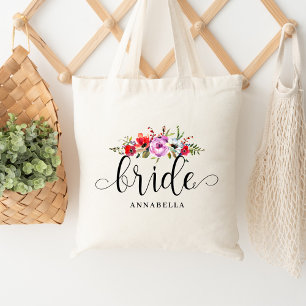 Tote Bag Floral Bouquet Bride Fourre-tout