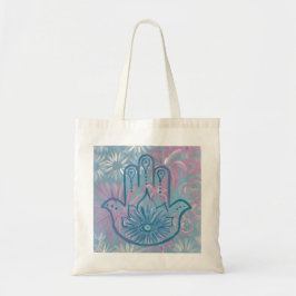 Tote Bag Floral Hamsa Fourre-tout