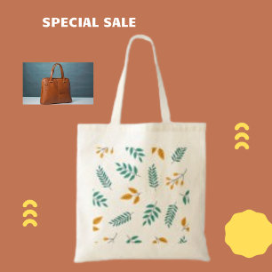 Tote Bag Floral Nature Feuille Plante de fleurs