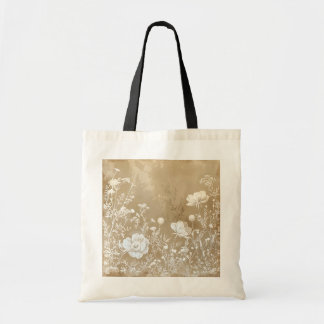 Tote Bag Floral naturel