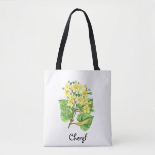Tote Bag Floral Retour À L'École