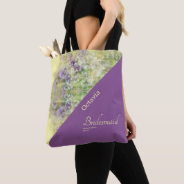 Tote Bag Floral violet élégant